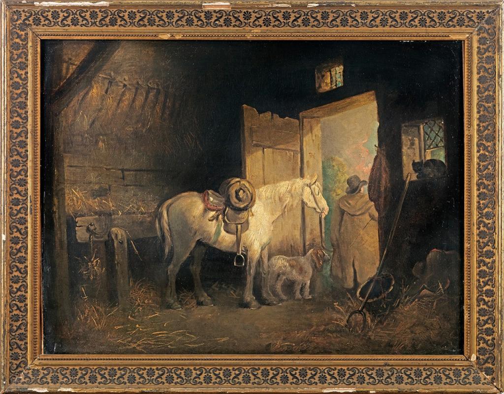 A Stable's Interior by George Morland (Courtesy of Cross Gate Gallery)